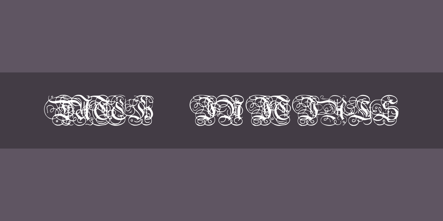 Шрифт Dutch Initials